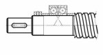 End machining of peeled ball screws